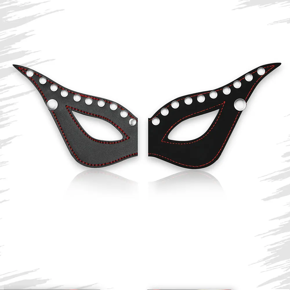 Маска чорна Bondage Fetish Crafted Masquerade - фото 5