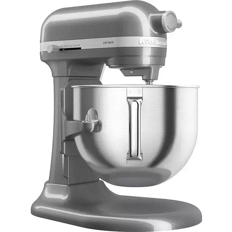 Планетарный миксер KitchenAid Artisan с подъемной чашей 6.6 л серебряный медальон (5KSM70SHXEMS) - фото 3