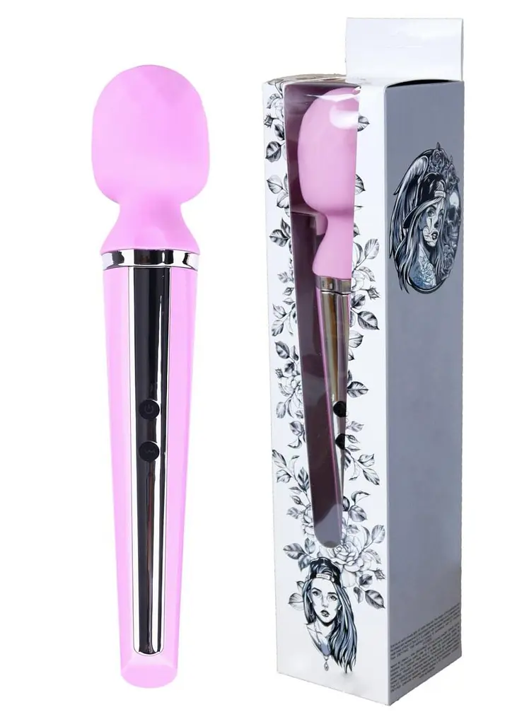 Вібромасажер B - Series Magic Massager Genius, 31.5 см (рожевий) - фото 5