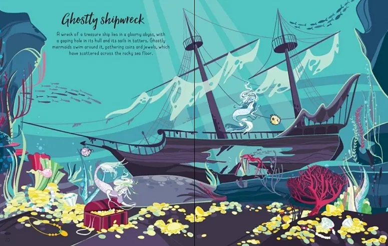 Дитяча книга Usborne Наліпки з русалками, англ. мова (9781474956727) - фото 2