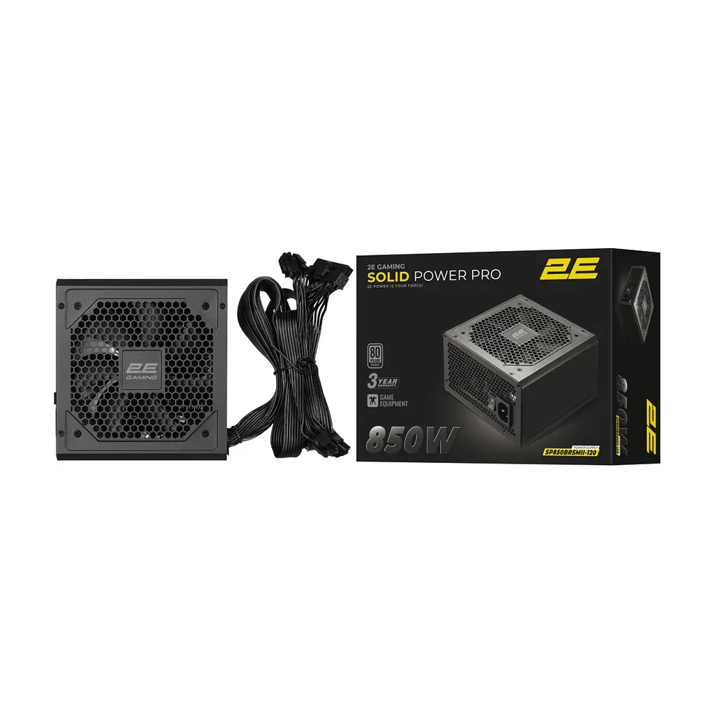 Блок живлення 2E 850W GAMING Solid Power Pro (2E-SP850BRSMII-120) - фото 3