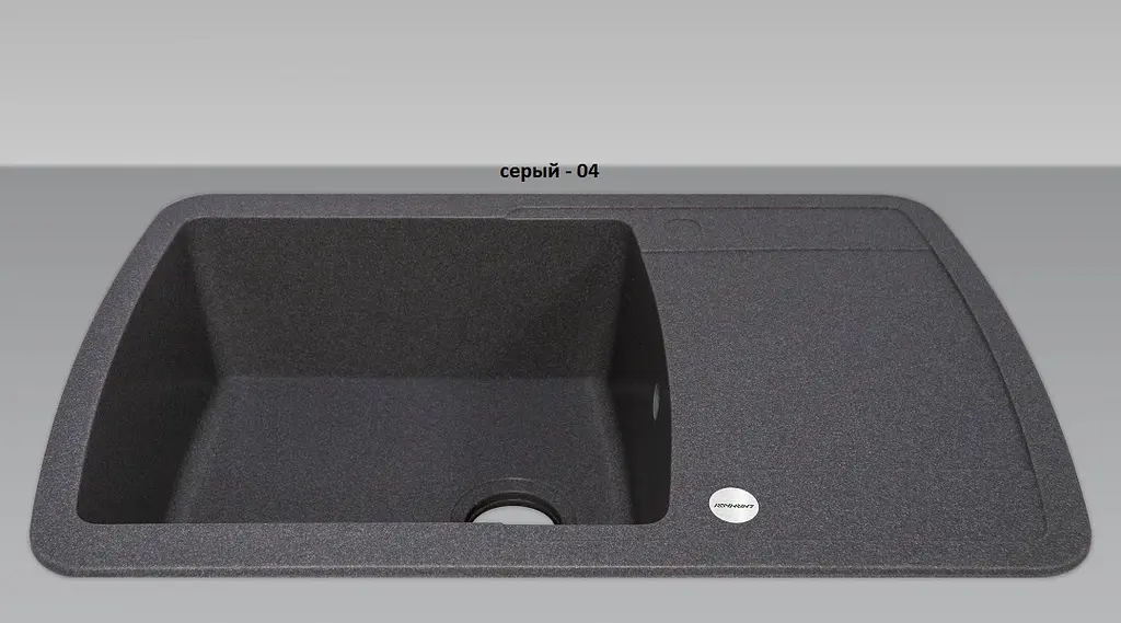 Кухонная мойка Adamant Optimaks 775x495x200 серый 525223, Серый - фото 2