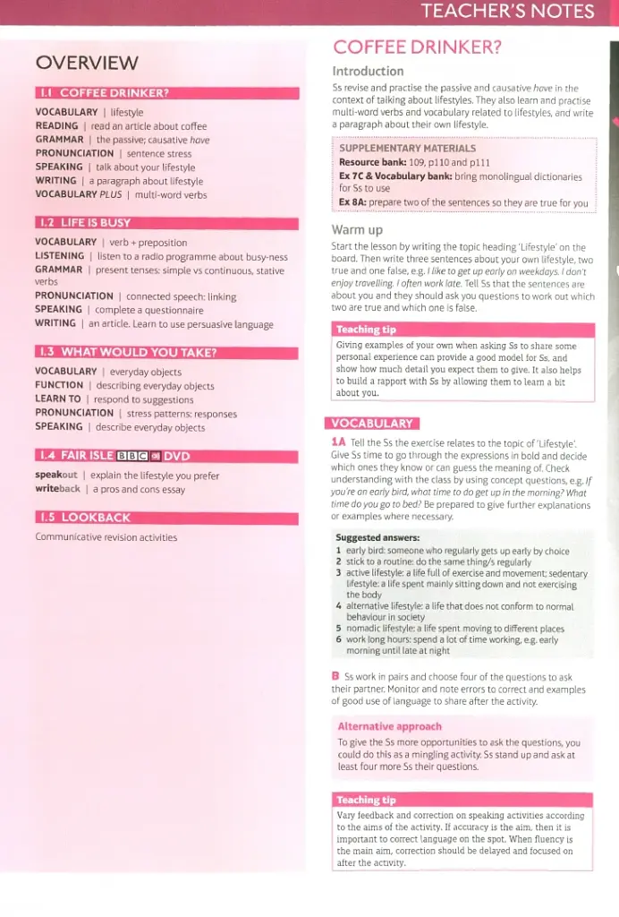 Speak Out. Intermediate Plus Teacher's Book with Resource and Assessment Disc - фото 8
