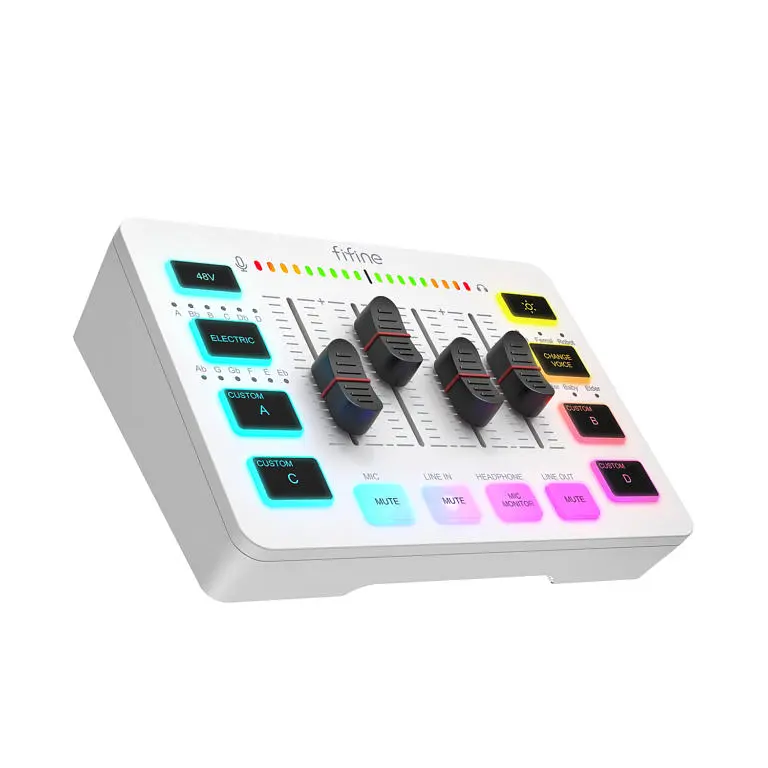 Аудиомикшер FIFINE SC3 / White - фото 4