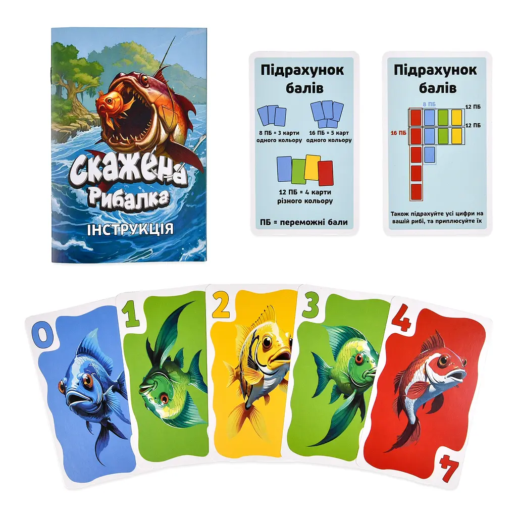 Настольная игра Strateg Бешеная рыбалка на украинском языке (30845) - фото 6