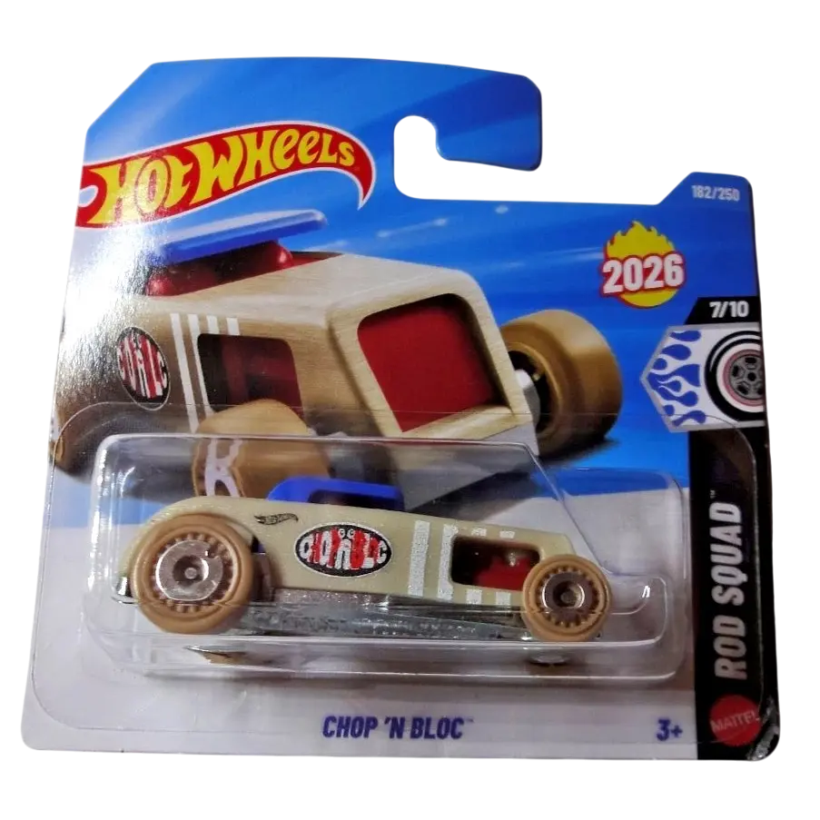 Базова машинка Hot Wheels Rod Squad Chop 'N Bloc бежева (5785) JJH60-N521  - фото 2