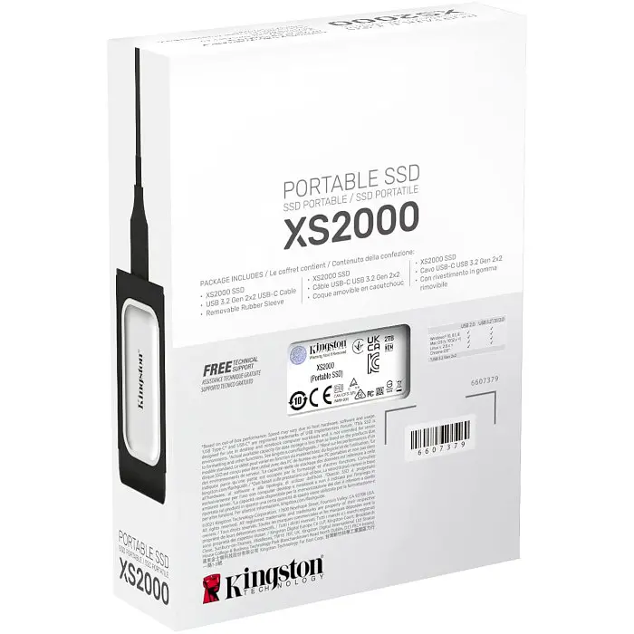 Накопичувач SSD Kingston SSD 4TB USB 3.2 Gen 2x2 Type-C XS2000 (SXS2000/4000G) - фото 6