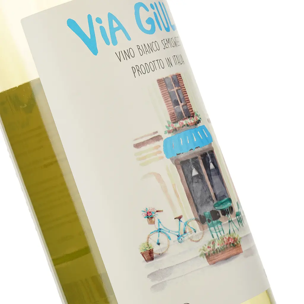 Вино Via Giulia Bianco Semisweet, белое, полусладкое, 0.75 л - фото 3