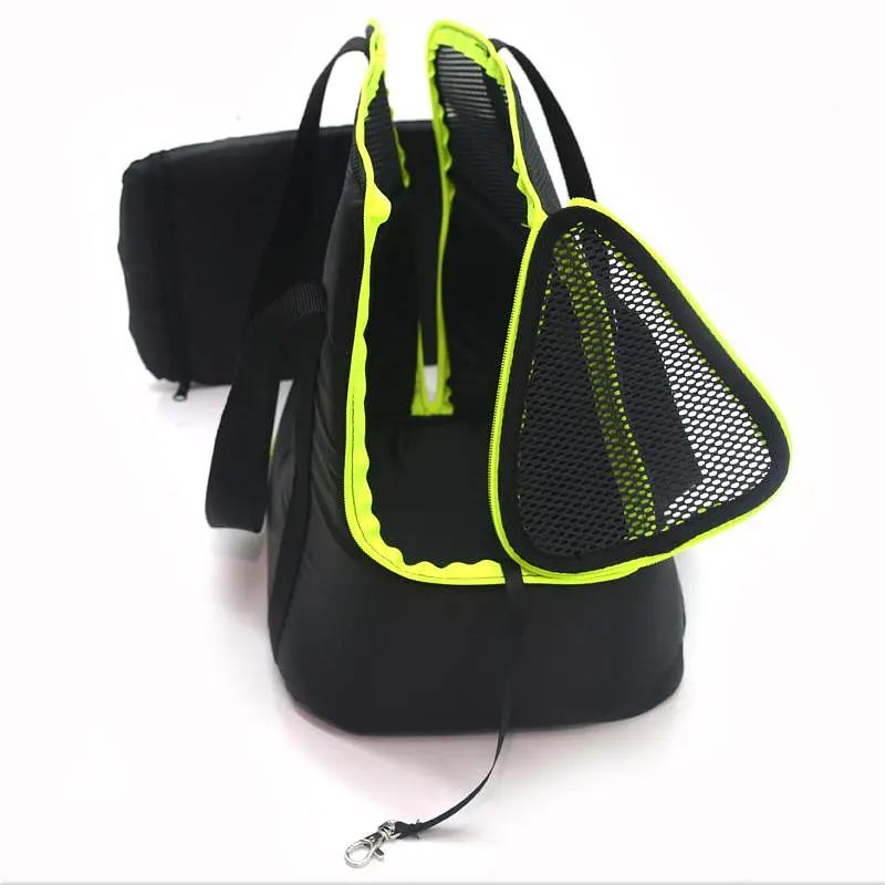 Сумка-переноска Zoo-hunt для котів та дрібних собак Спорт чорна №0 23х35х31 см - фото 3