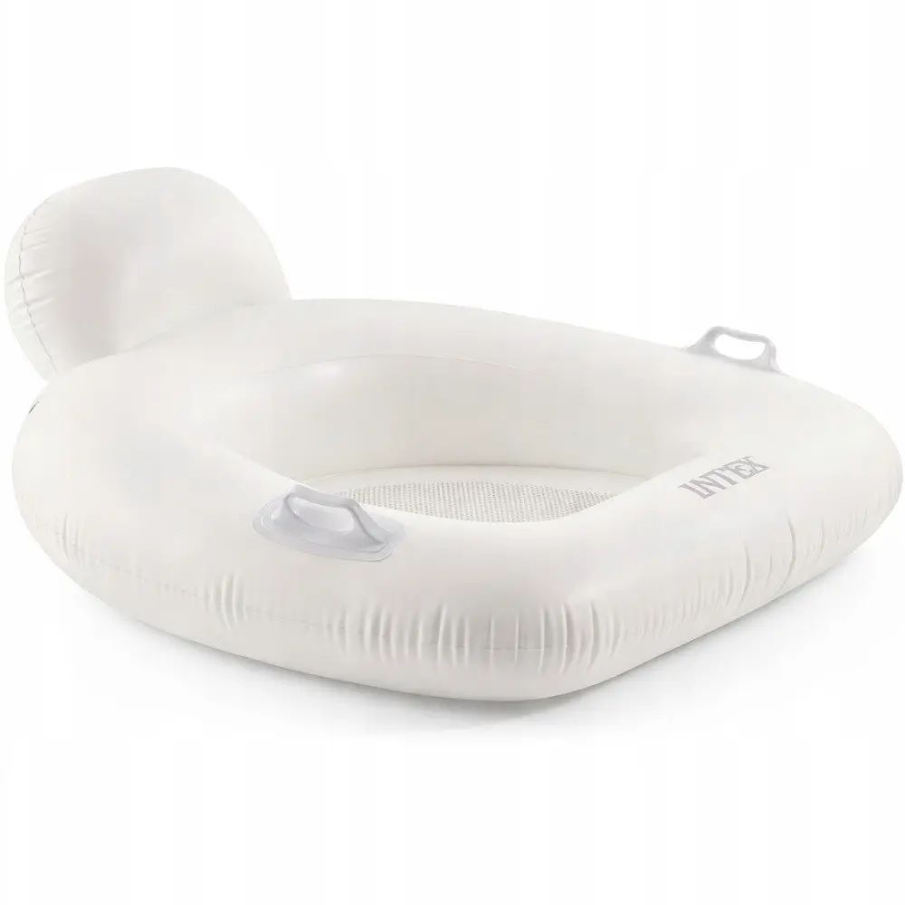 Надувне крісло-плотик для води Intex 114×107 см з сіткою, ручками та подвійною камерою, до 100 кг, 12+ - фото 2