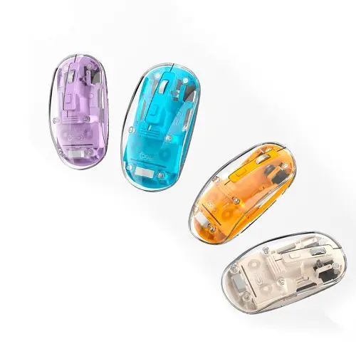 Компьютерная мышка XO M12 bluetooth wireless transparent mouse Белая - фото 3