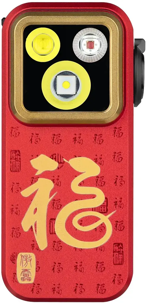 Фонарь Olight Oclip Pro Fortune Snake Special Edition Red - фото 2