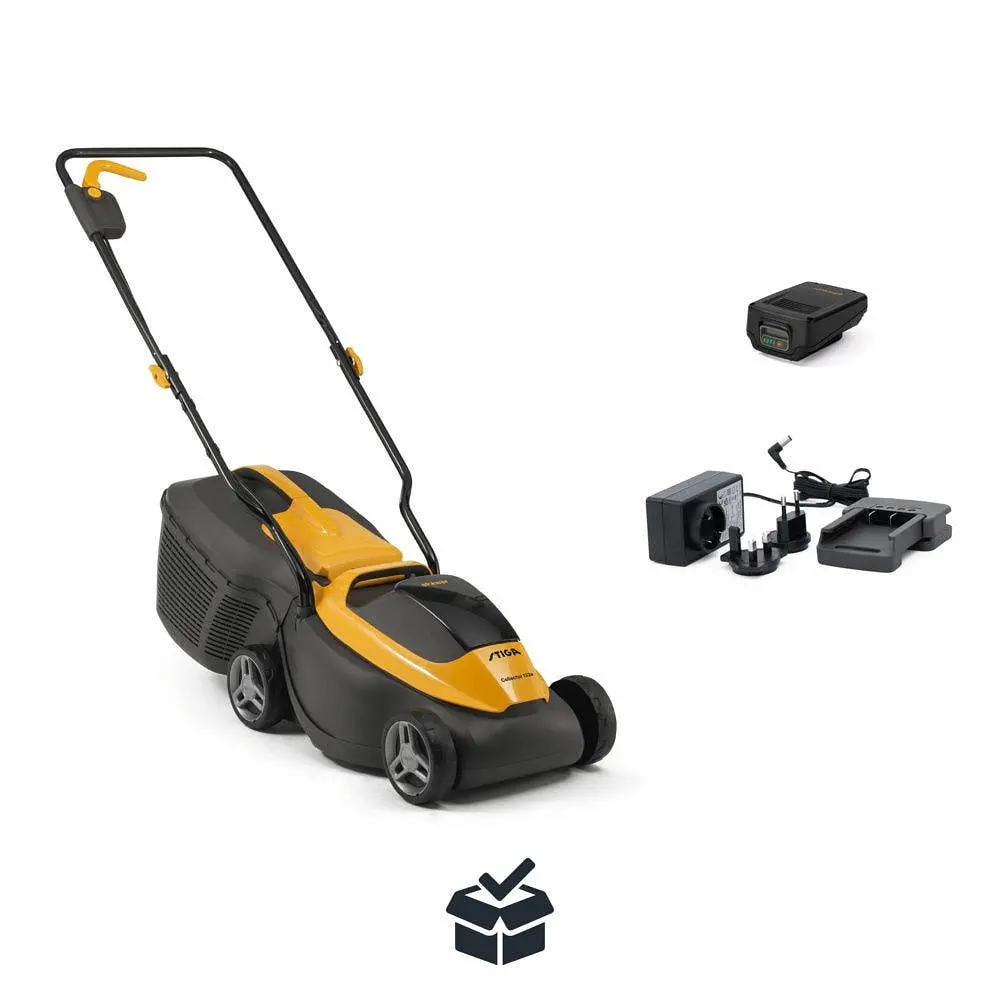 Stiga Газонокосарка акумуляторна Collector132eKit 20В 4А·рік 30см 30л 30-70мм ЗП 8.79кг - фото 2