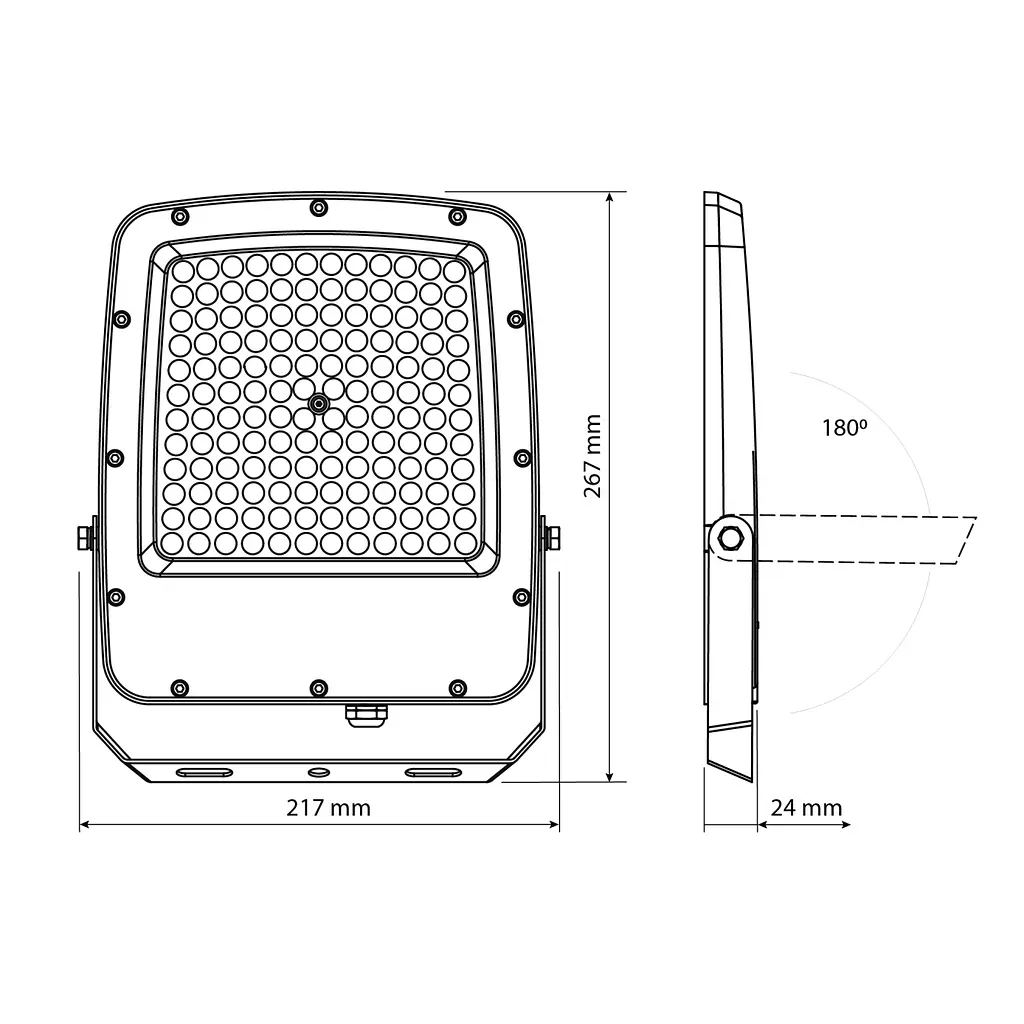 LED прожектор Videx F5 100 Вт 3000-5000-6500 K 230 В білий (VL-F5-100CW) - фото 15