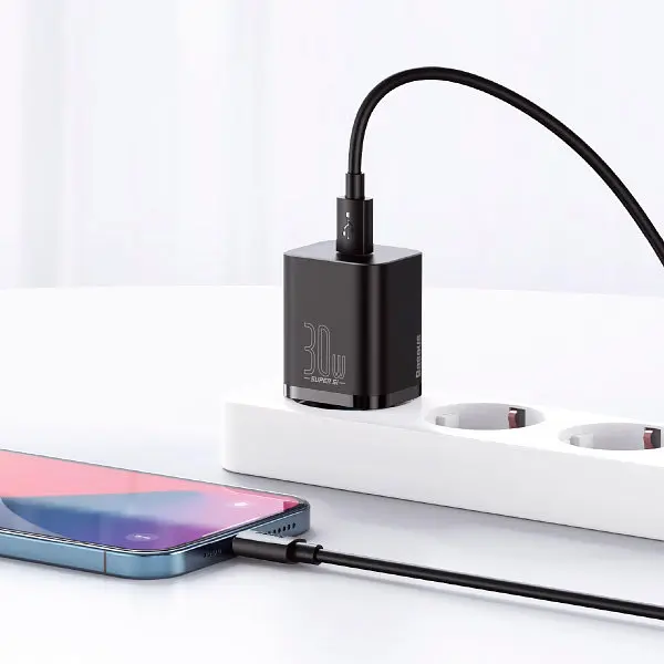 Сетевое зарядное устройство Baseus Super Si Quick Charger 1C 25W Black (CCSP020101) [78687] - фото 7