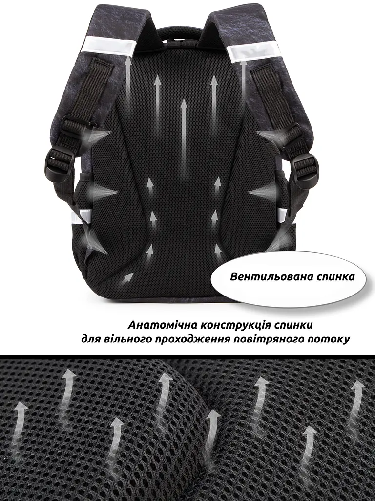 Шкільний ортопедичний рюкзак 3 в 1 для хлопчика School Standard 38х30х18 см з Машиною для першокласника (Full 170-72) - фото 8