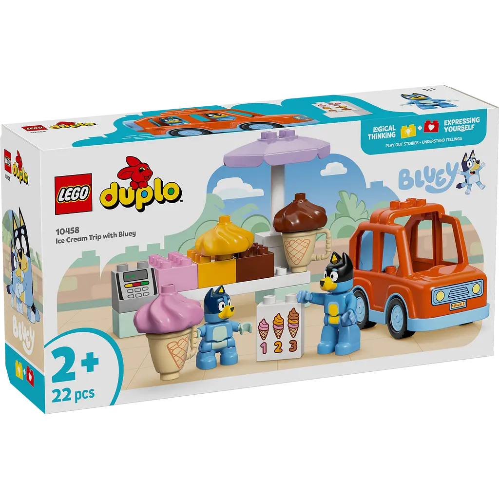 Конструктор LEGO DUPLO Bluey Путешествие с мороженым из Блуи 22 детали (10458) - фото 2