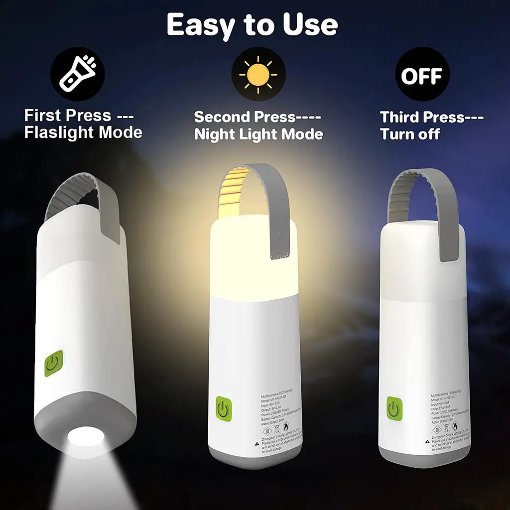 Ліхтар лампа BEYONDOP LED Camping Lantern кемпінгова - фото 5