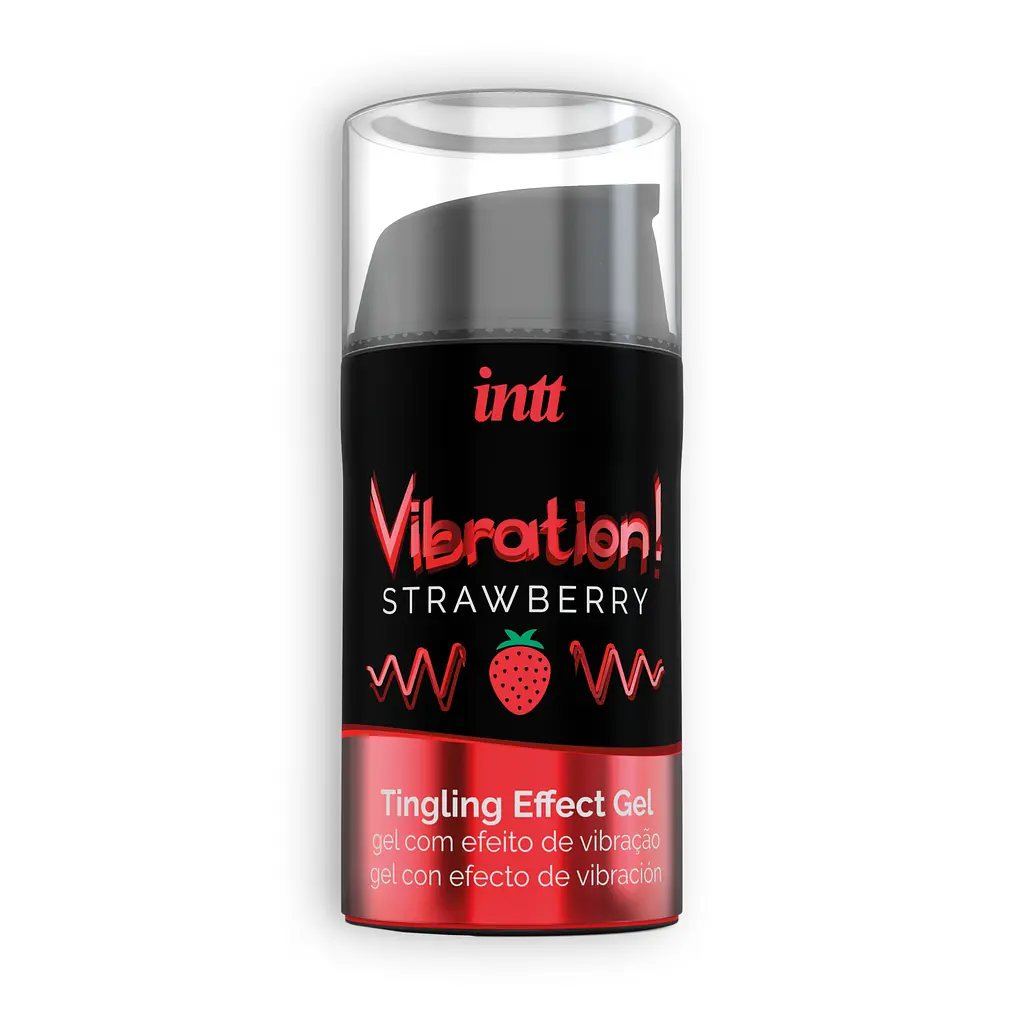 Рідкий вібратор Intt Vibration з ароматом полуниці 15 мл - фото 3