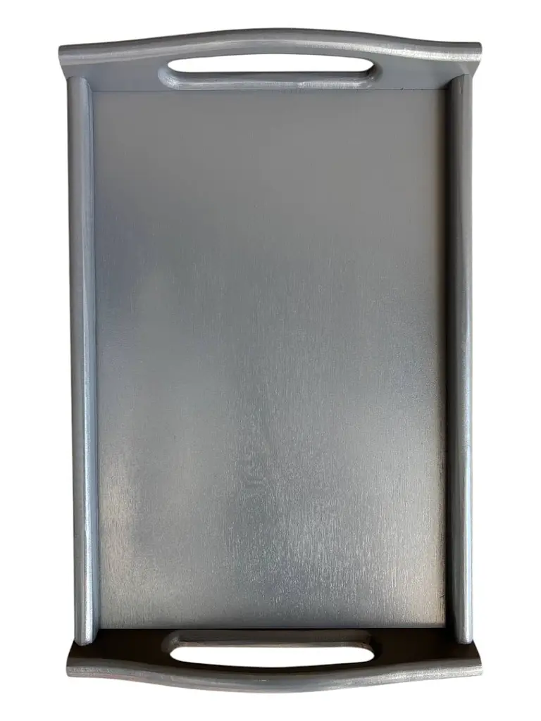 Складаний кавовий столик для сніданку в ліжко сірий 42×28×17 см №4 - фото 9