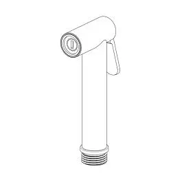 Гігієнічний душ прихованого монтажу Paffoni new Bidet Kit із запірним змішувачем steel ZDUP128ST, Нержавіюча сталь - фото 3
