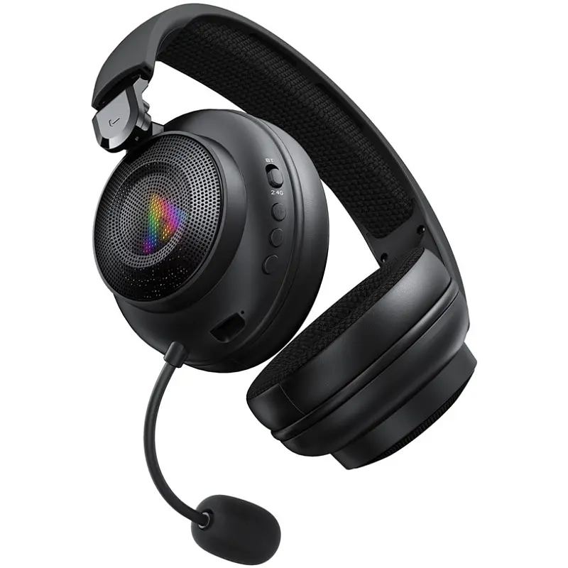 Гарнітура ігрова Acefast H15 Bluetooth+2,4G Black - фото 3