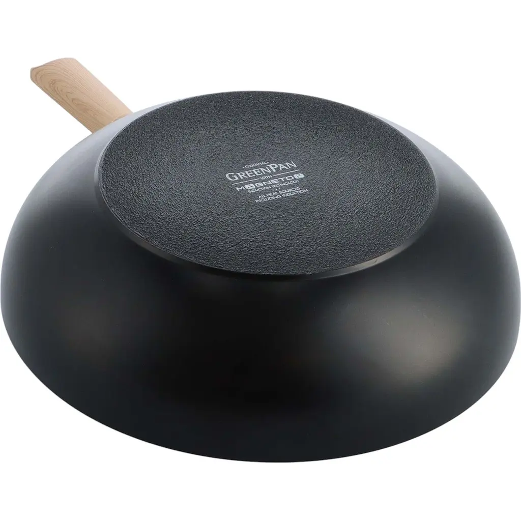 Сковорода-вок GreenPan Eco Smartshape Lightwood 28 см 3.6 л (CC006448-001) - фото 2