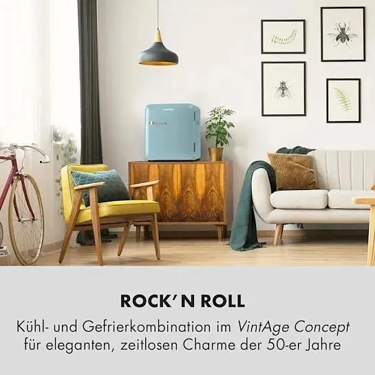 Холодильник в ретро стилі Klarstein Audrey 48л (10033346) - фото 2