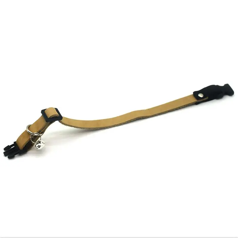 Нашийник для котів та малих собак Zoo-hunt шкіра О Дзвіночок 1,0 см Бірюзовий - фото 10