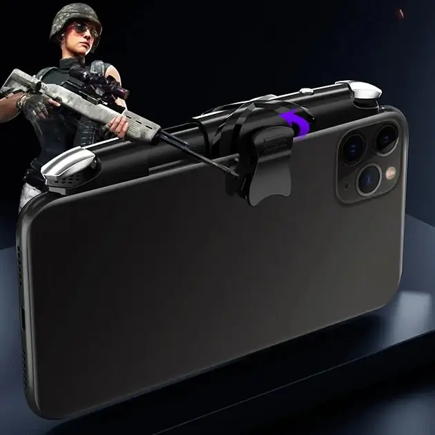 Игровой триггер для смартфона Sarafox G5 мобильный контроллер джойстик курки для телефона Black (19010) - фото 7