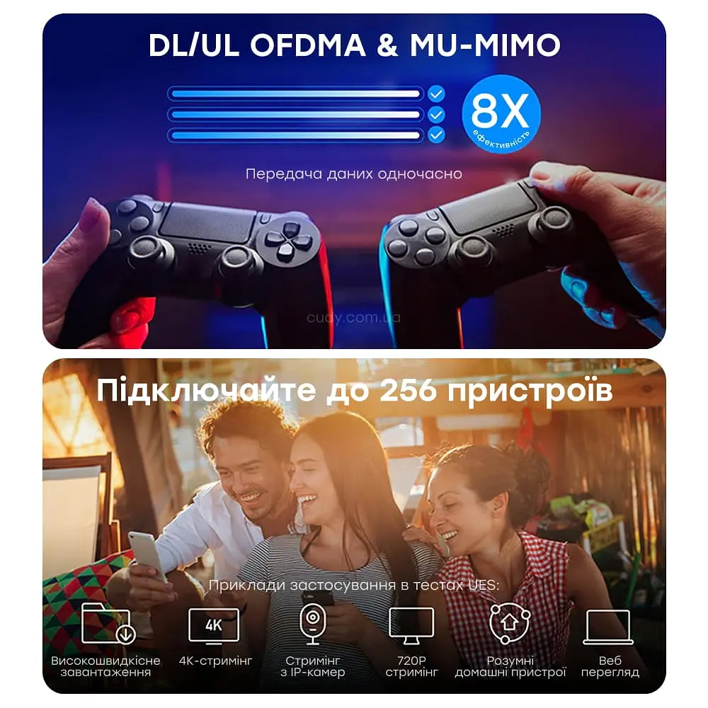 WiFi 6 Mesh-маршрутизатор Cudy WR3000E дводіапазонний гігабітний AX3000 (73-00674) - фото 4