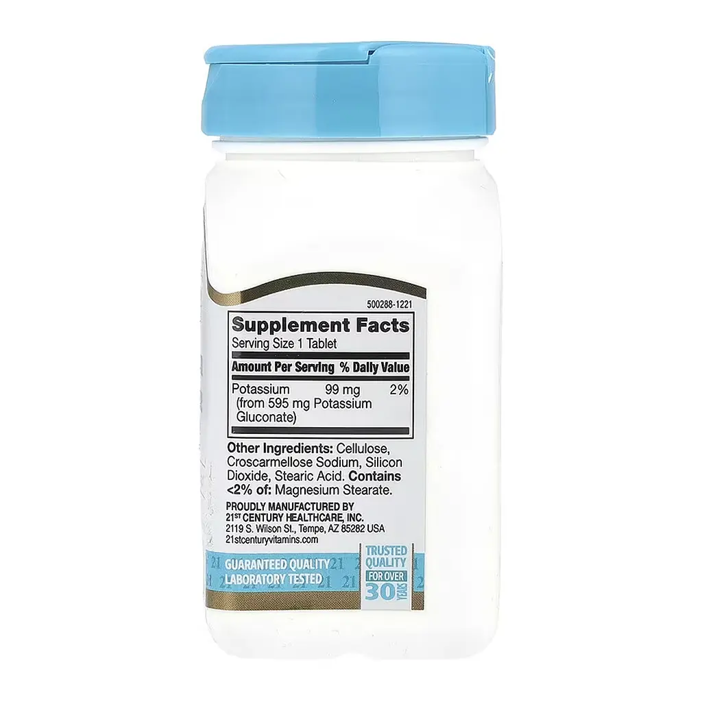 Калій глюконат, Potassium Gluconate 595 mg - 110 tabs - фото 2