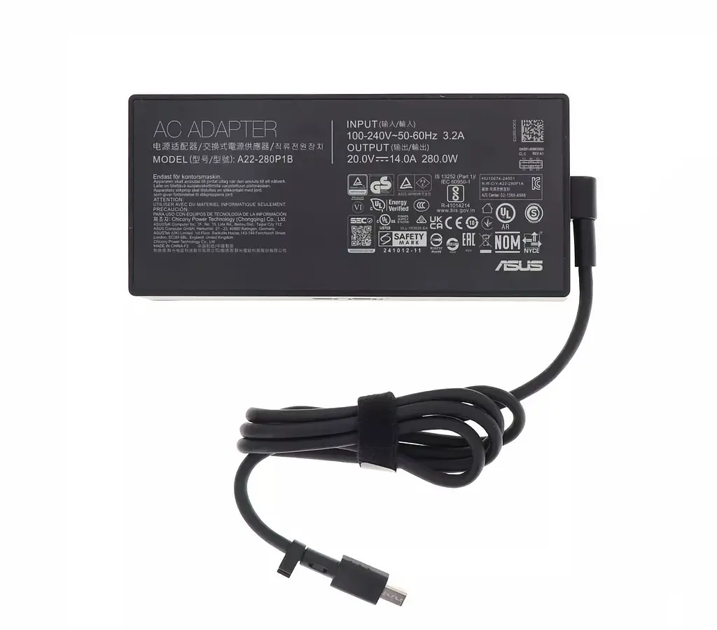 Блок живлення (зарядка) для ноутбука Asus 280W (20V, 14A, Rectangular 7.0х3.5mm) A22-280P1B [NEW Сonnector] від Asus - фото 3