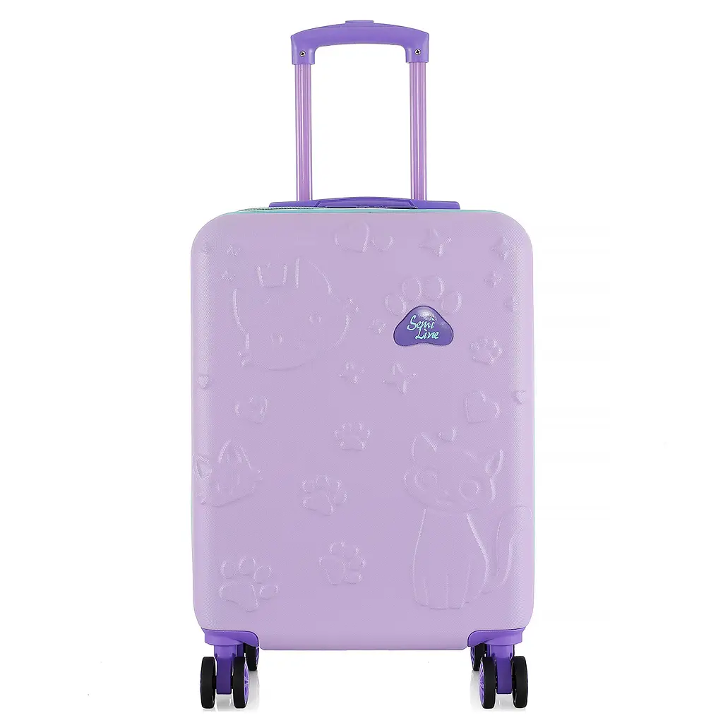 Валіза мала дитяча Semi Line 20 дюймів (S) дюймів (S) ABS-Plastic Light Violet/Blue (T5879-2) - фото 2