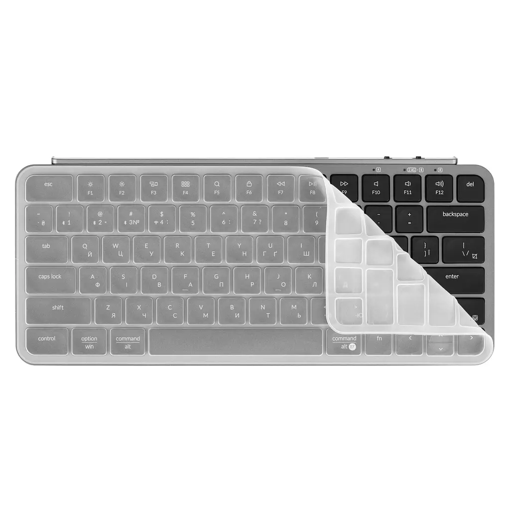 Keychron Клавиатура мембрана B1 Pro, USB/WL/BT, space gray - фото 7