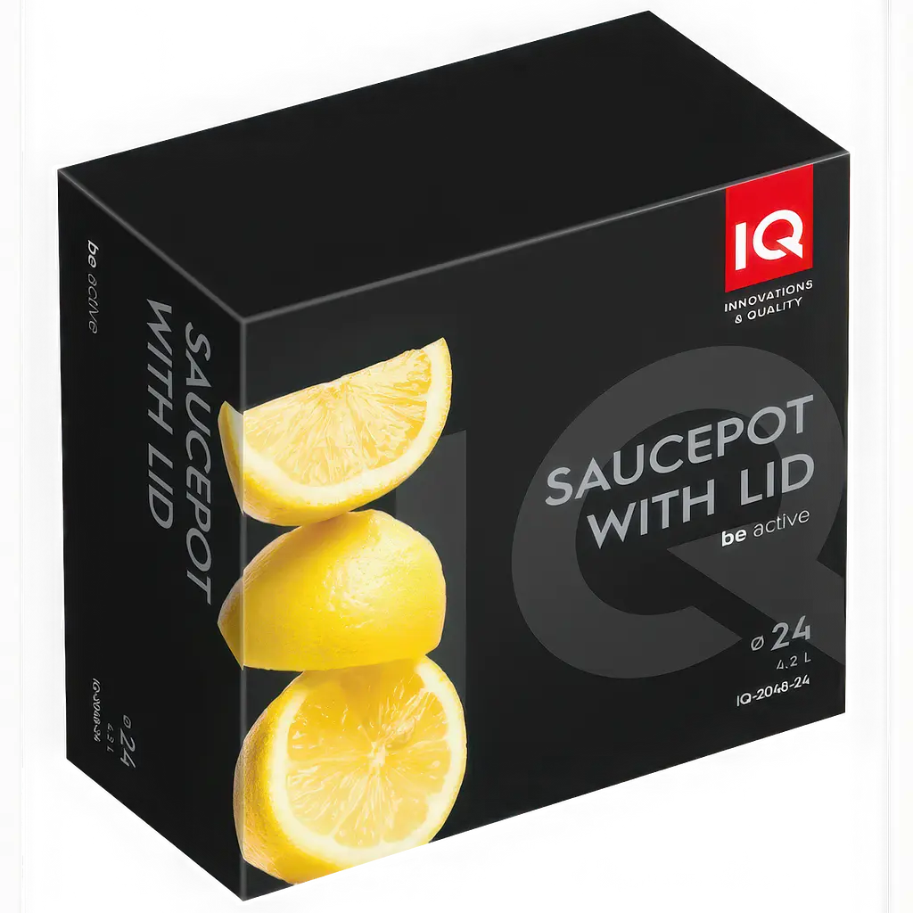 Каструля IQ Be Active з кришкою 24 см 4.2 л  (IQ-2048-24) - фото 6