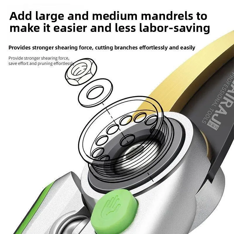 Садовый секатор Airaj 1033 профессиональный для обрезки деревьев, кустов и цветов - фото 7