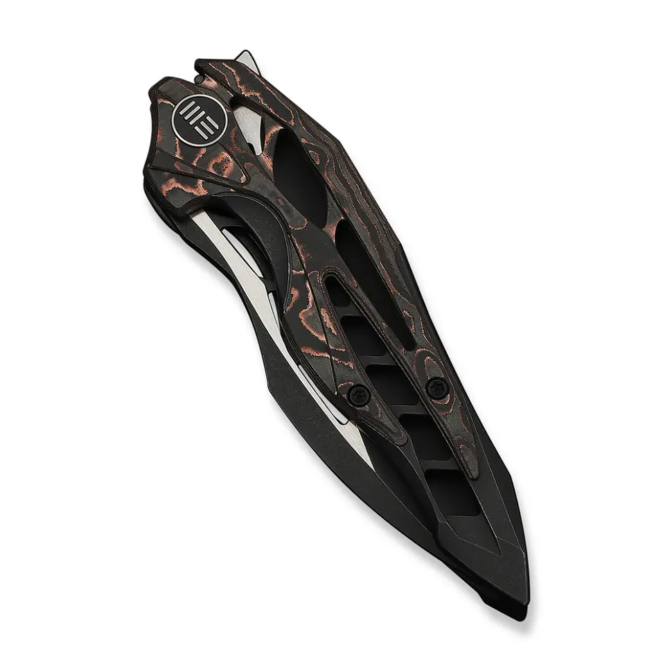 Ніж складаний туристичний Weknife Arrakis (8.8 см) Vanax / Titanium чорний з бронзою - фото 4