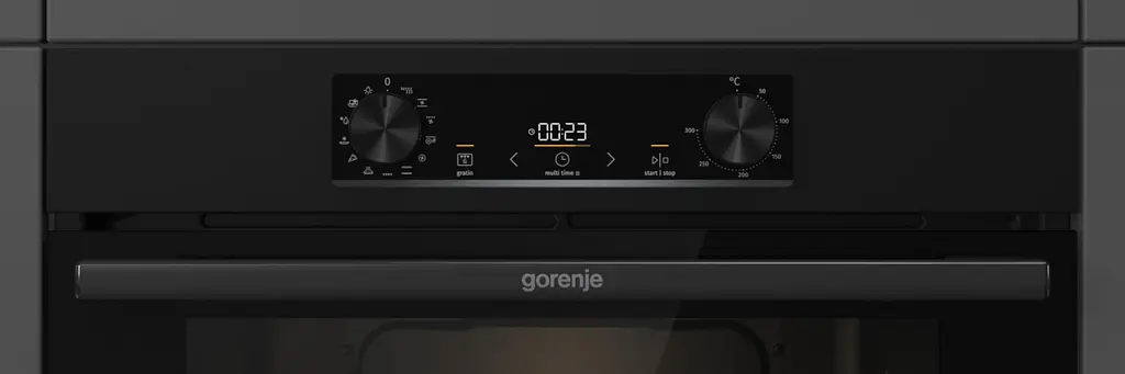 Духовой шкаф Gorenje электрический, 77 л, A, дисплей, IconLed, пиролиз, черный - фото 6