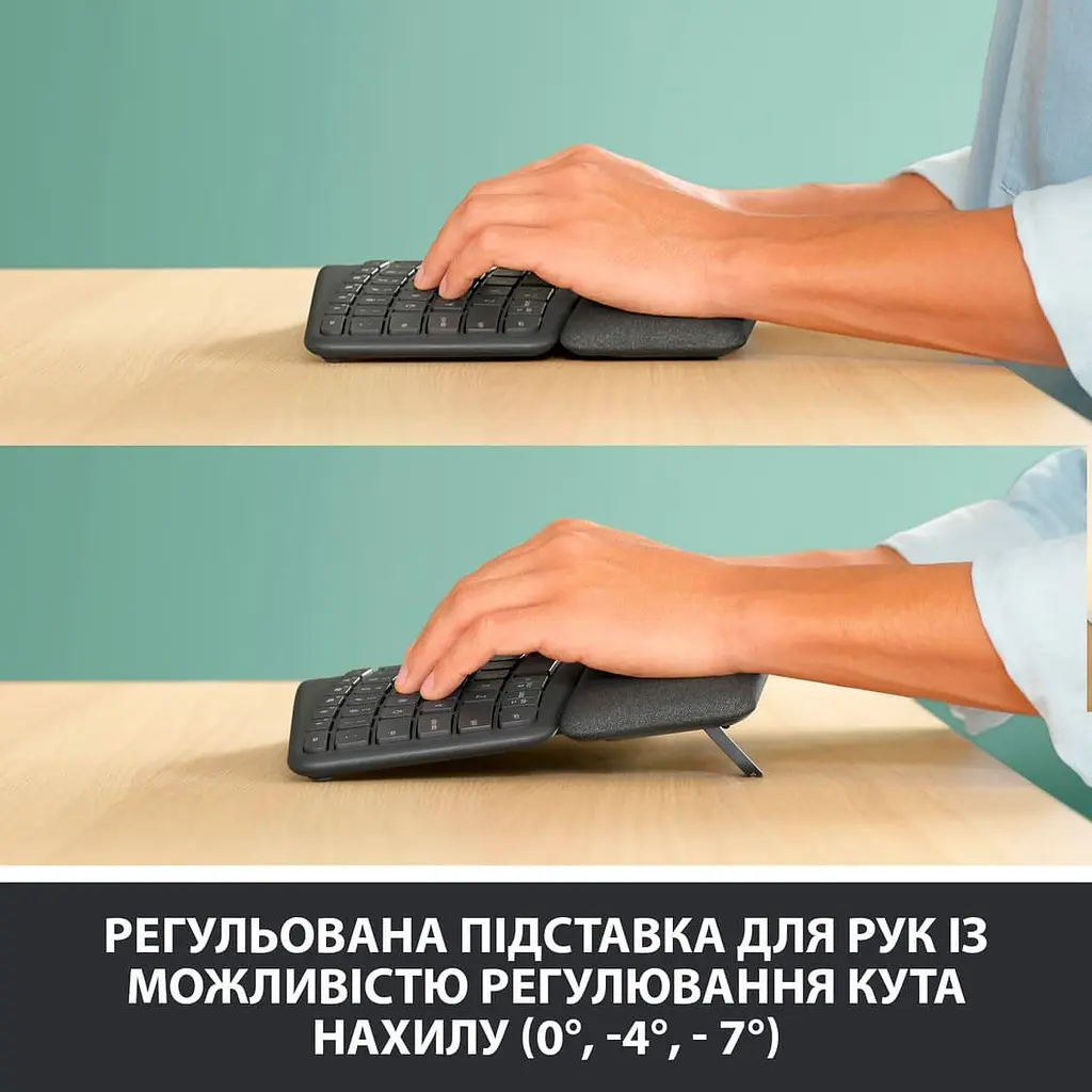 Клавіатура Logitech K860 ERGO Graphite (920-010108) - фото 7