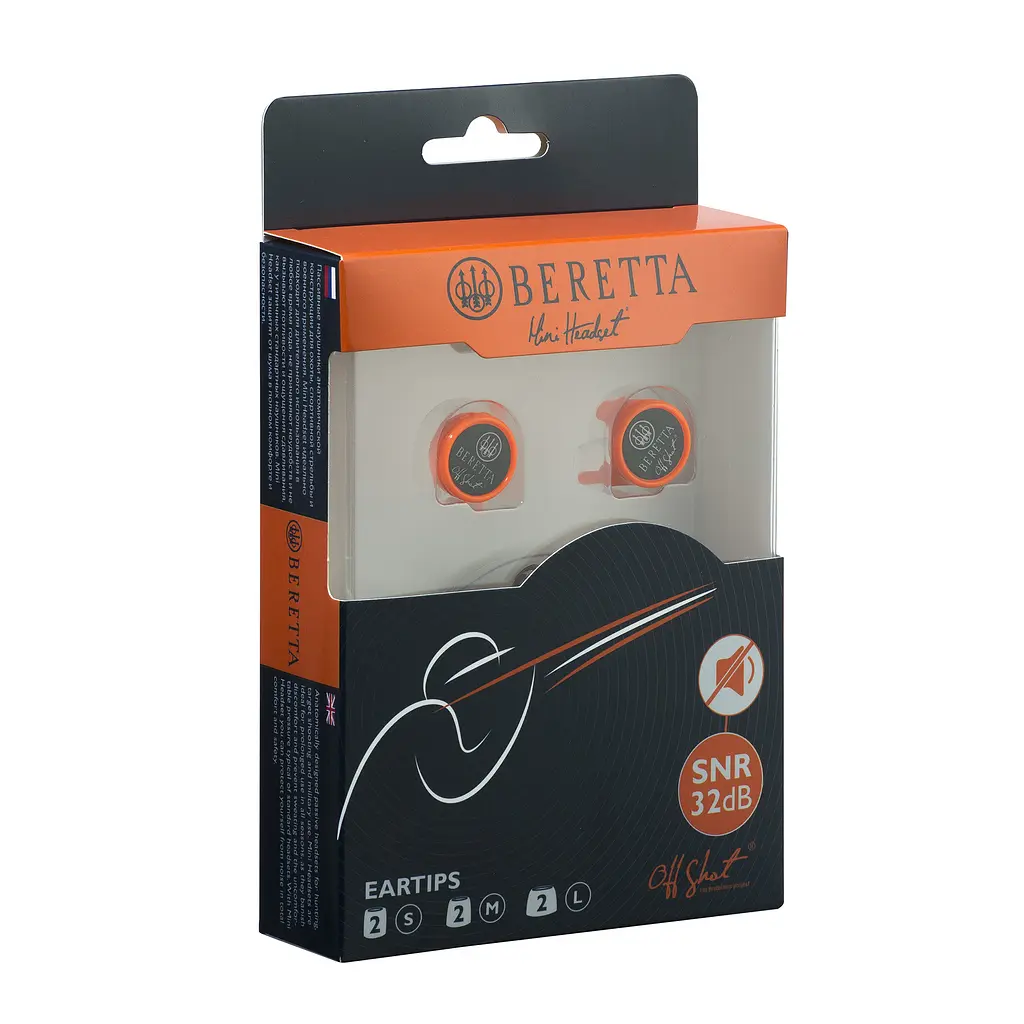 Навушники Beretta Earphones Mini Head Set Passiv помаранчеві - фото 4