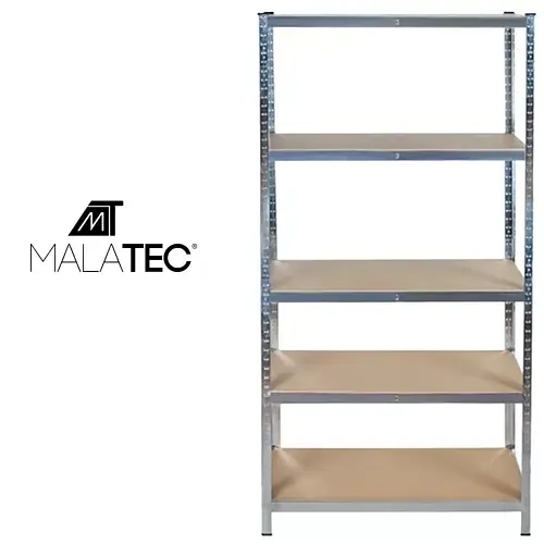 Стелаж металевий Malatec 23768 180x90x40 см, 5 поліць, 875 кг, для гаража - фото 2