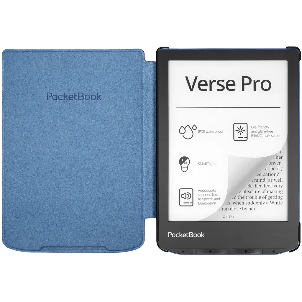 Обкладинка PocketBook 6", Verse(PB619/629/634), Shell cover, синя - фото 4