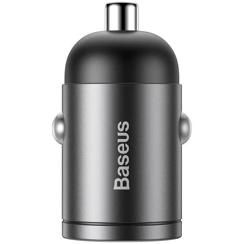 Автомобільний заряд Baseus Tiny Star Xiaomini PPS QC+Cable Type-C to Lightning 18W 1m TZVCHX-0G Grey - фото 3