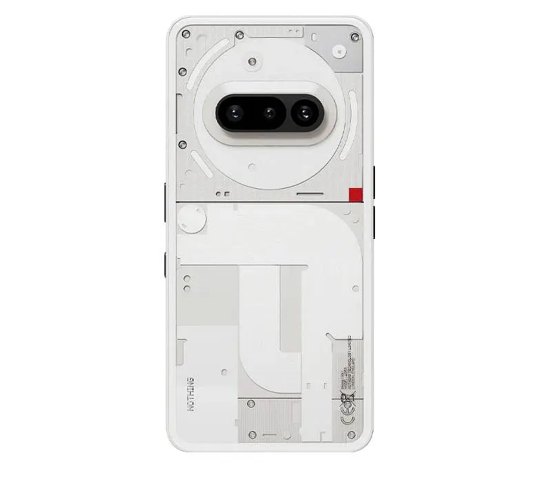 Смартфон Nothing Phone (3a) 6.77" 8/128ГБ, 2SIM, 5000 мАг, білий - фото 2
