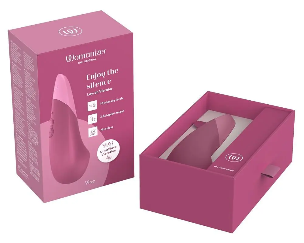 Мінівібратор Womanizer Vibe Dusky Pink, 3 авторежими + 10 рівнів інтенсивності - фото 8