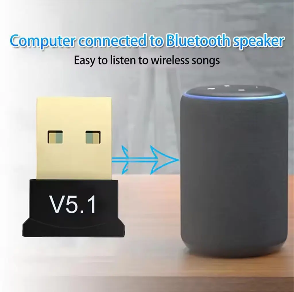 Міні USB Bluetooth 5,1 адаптер для ПК, ноутбука, миші, клавіатури, планшета, телефона, принтера, динаміка - фото 5