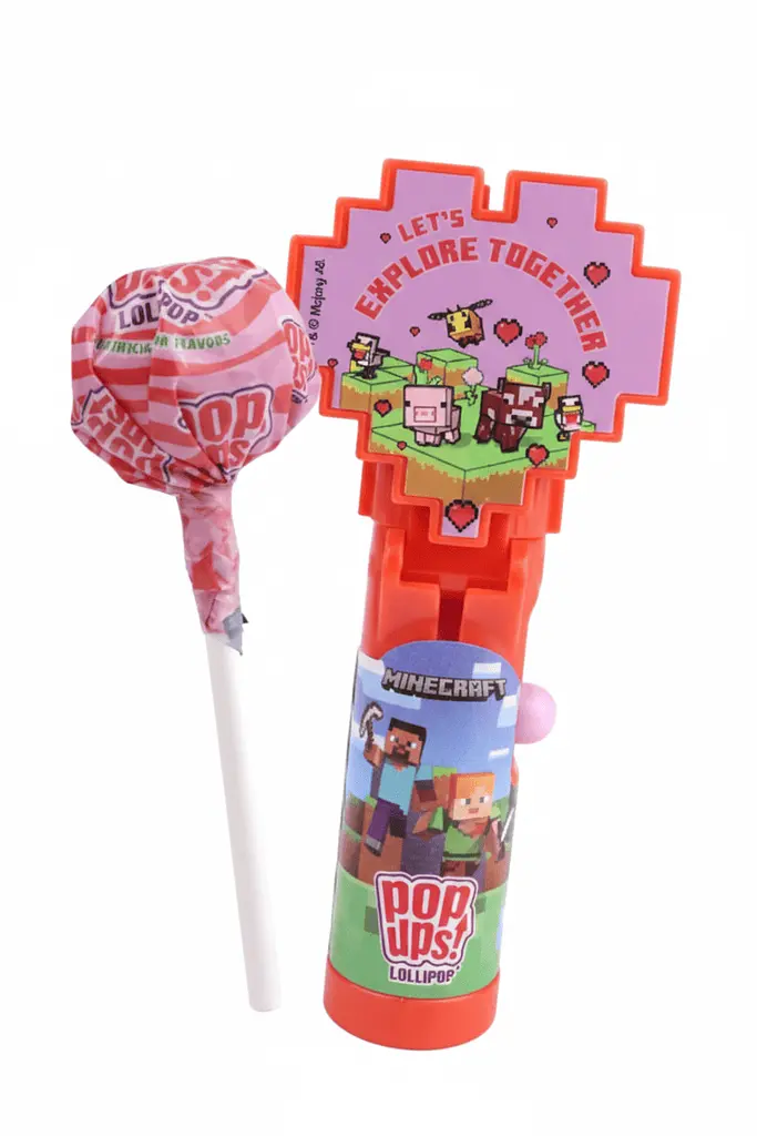Льодяник на паличці Pop Ups Minecraft Friendship Exchange Mini Lollipop 1шт, 8г - фото 2