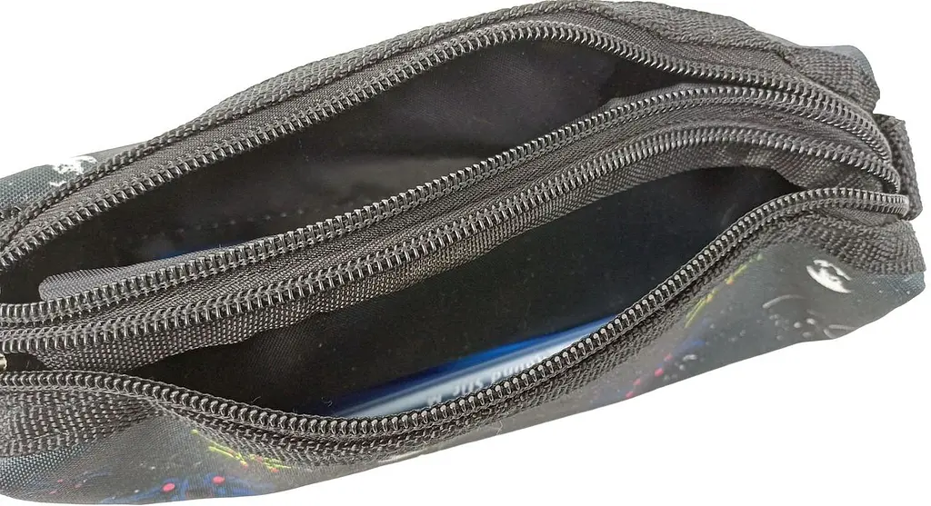 Пенал шкільний Expertiz Zweikammer-etui 20x5.5x5 см поліестер чорний - фото 6