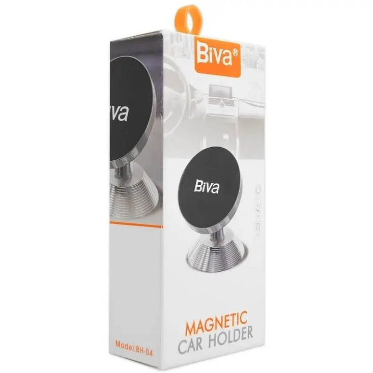 Держатель для телефонов в машину Biva BH-04 Magnetic Car Holder Black - фото 2